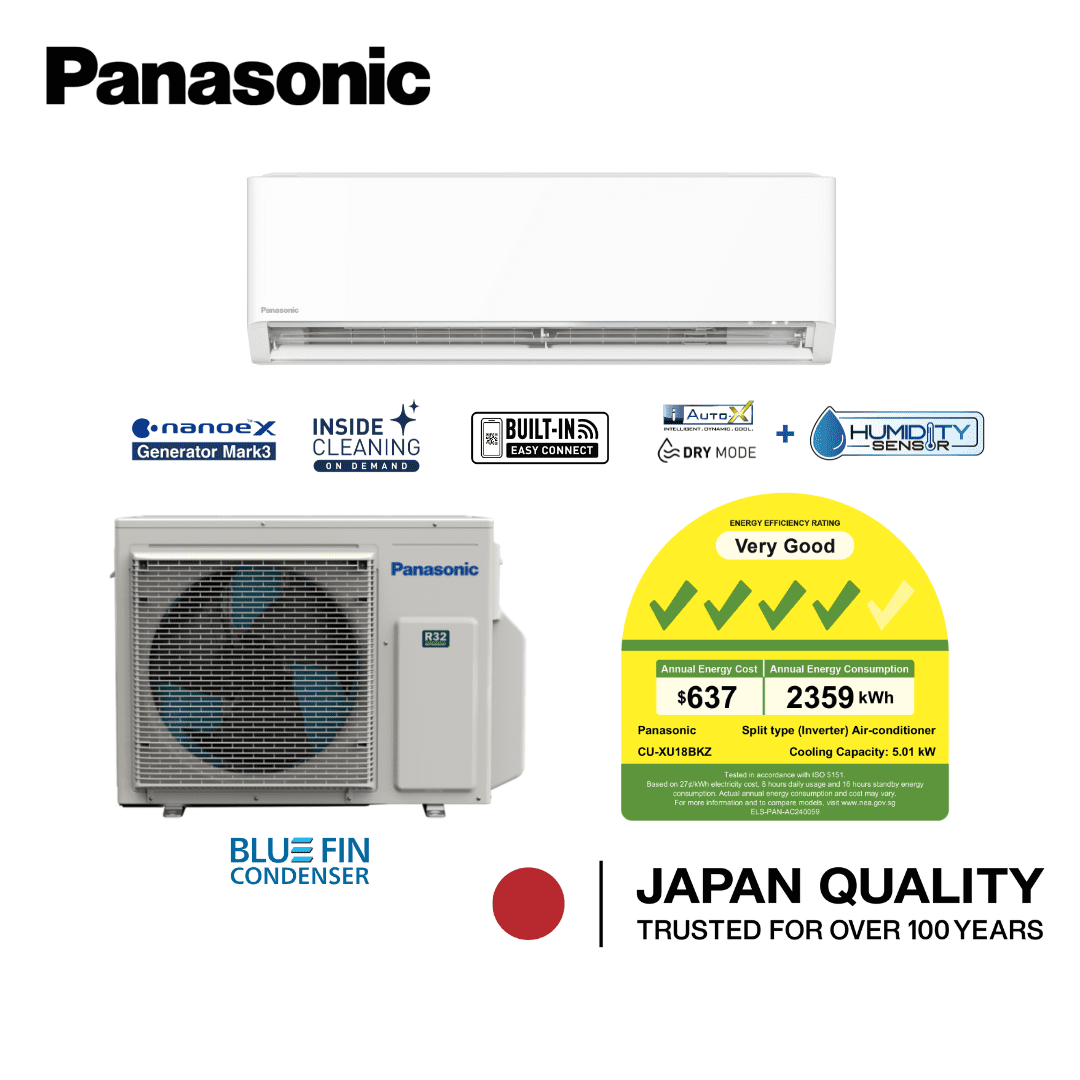 Panasonic system 1 18k BTU ▻ lioncityaircon.sg