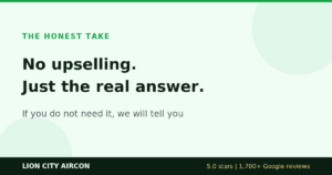 Honest aircon advice, no upselling